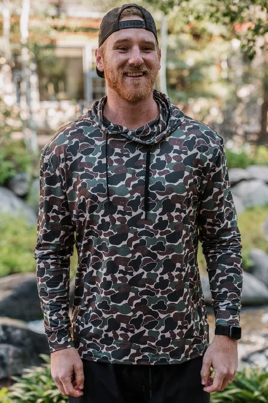 Tropical Hoodie-Performance Hoodie - Throwback Camo