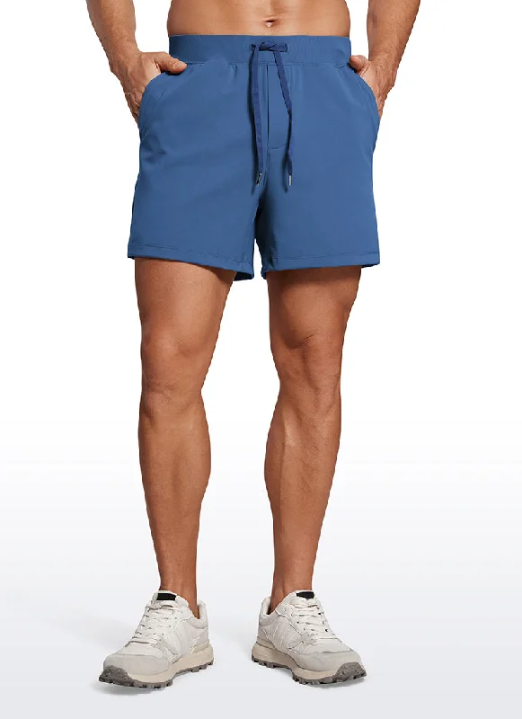 Chino Shorts-On the Travel Linerless Shorts 5'' with Pockets