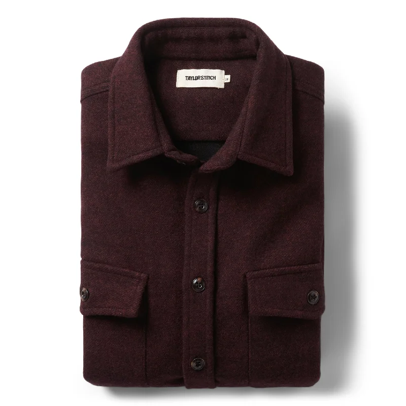 Cycling Jacket-The Maritime Shirt Jacket in Port Twill