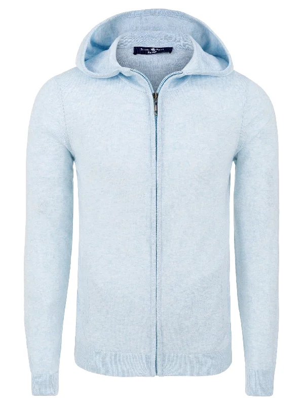 Wolf Hoodie-Light Blue Natural Heather Hoodie