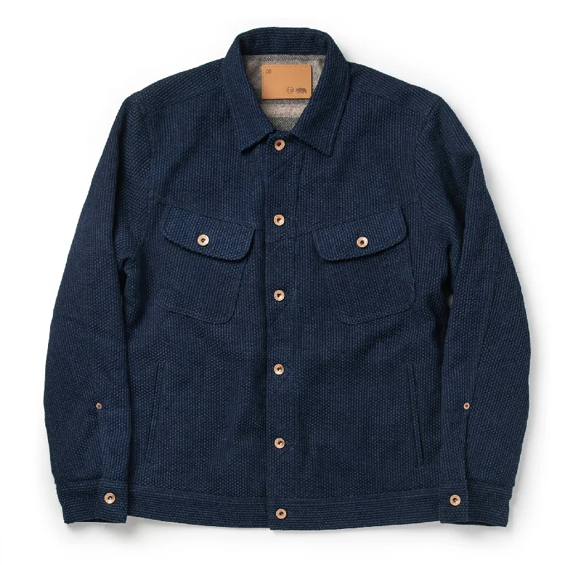 Workwear Jacket-The Long Haul Jacket in Indigo Sashiko