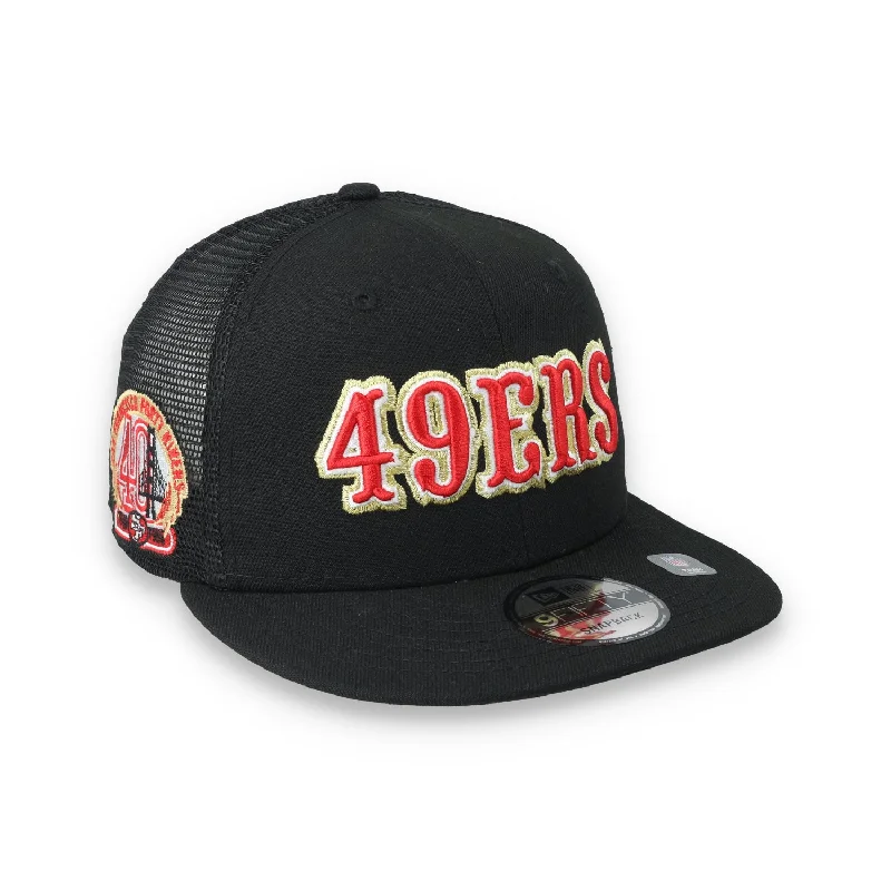 Movie Hat-New Era San Francisco 49ers 40th Anniversary Side Patch 9FIFTY Trucker Snapback