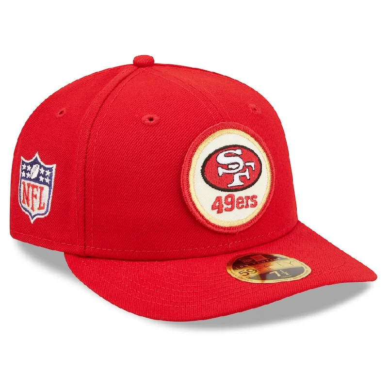 Bucket Hat-SAN FRANCISCO 49ERS NEW ERA HISTORIC LOW PROFILE 59FIFTY FITTED-RED