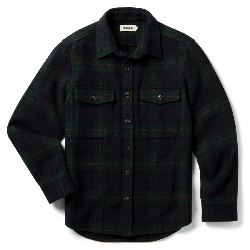 Camo Jacket-The Maritime Shirt Jacket in Saltwater Plaid