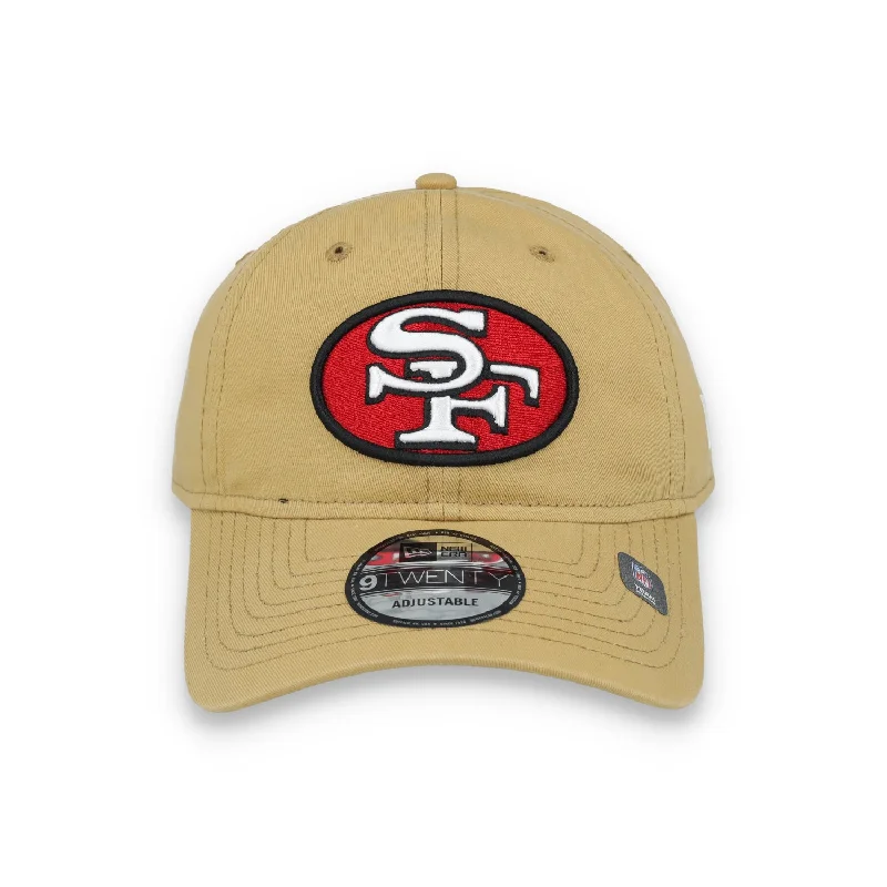 Gothic Hat-New Era San Francisco 49ers Core Classic 2.0 9TWENTY Adjustable Hat-Light Brown