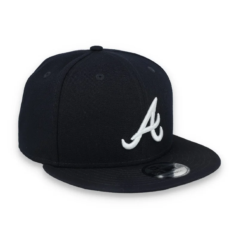 Skiing Hat-New Era Atlanta Braves On Field Alternative  9Fifty Snapback hat-Black/white