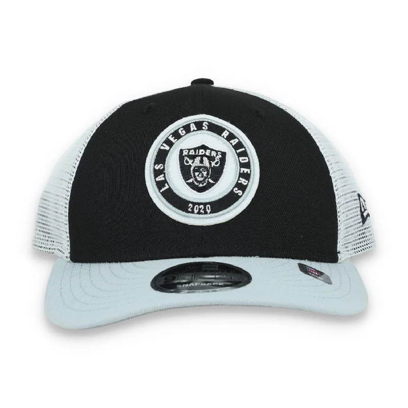 Running Hat-New Era Las Vegas Raiders Throwback Low Profile 9FIFTY Trucker Snapback Hat