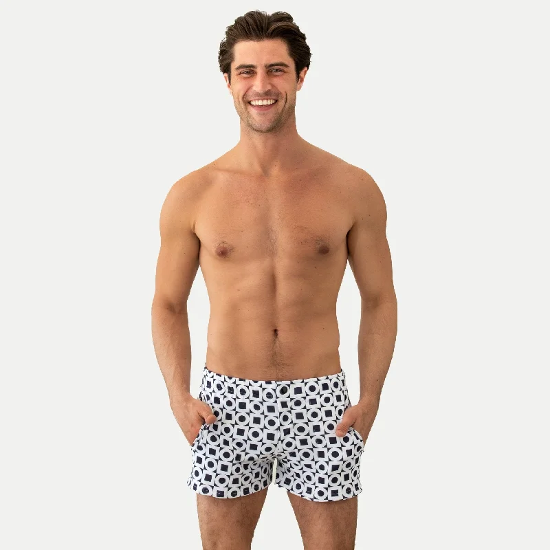 Cotton Shorts-Mod Swim Shorts - Modernista - Shorter Length