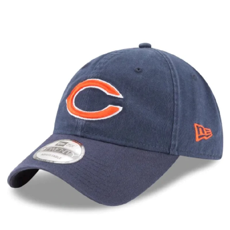 Hunting Hat-CHICAGO BEARS NEW ERA CORE CLASSIC BLACK 9TWENTY ADJUSTABLE HAT