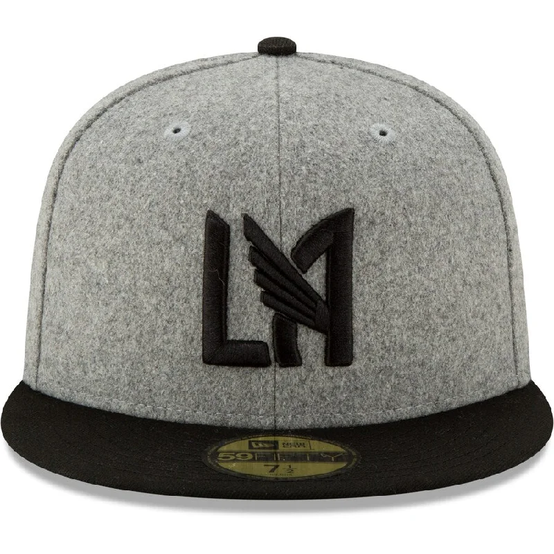 Gothic Hat-New Era LAFC Gray Melton 59FIFTY Fitted Hat-GREY