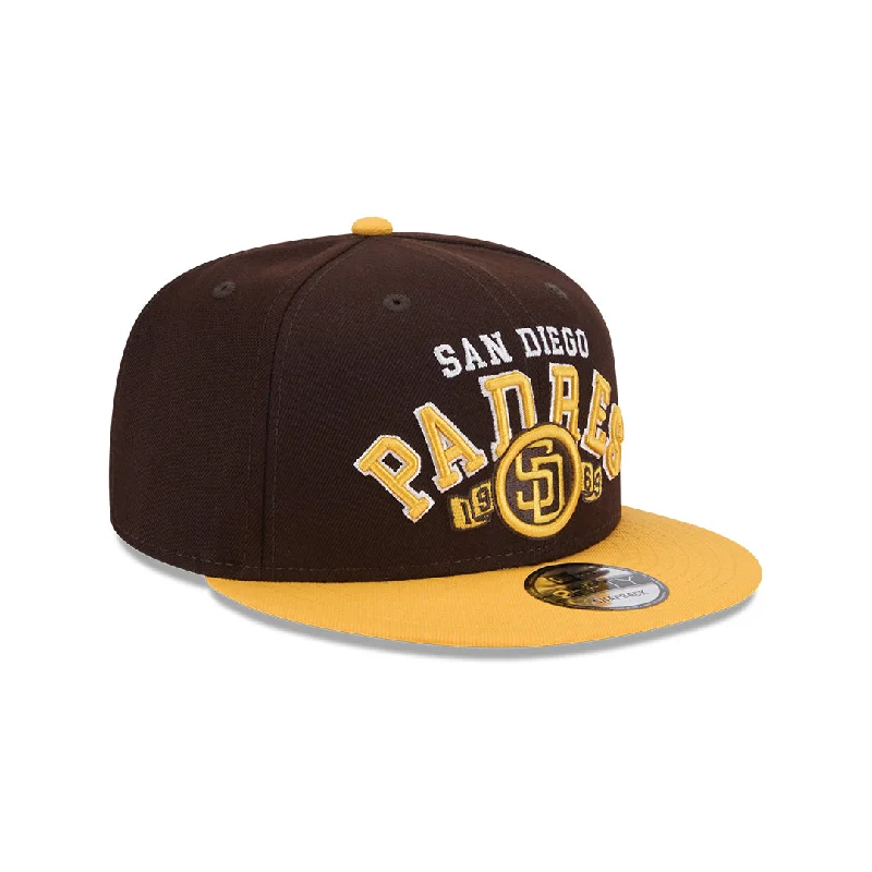 Neon Hat-New Era San Diego Padres Throwback 9Fifty Snapback Hat-Brown