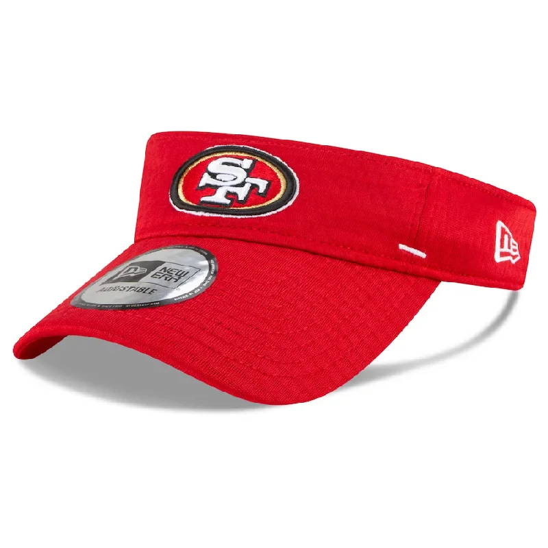 Handmade Hat-New Era San Francisco 49ers NFL Summer Sideline Official Visor-Red