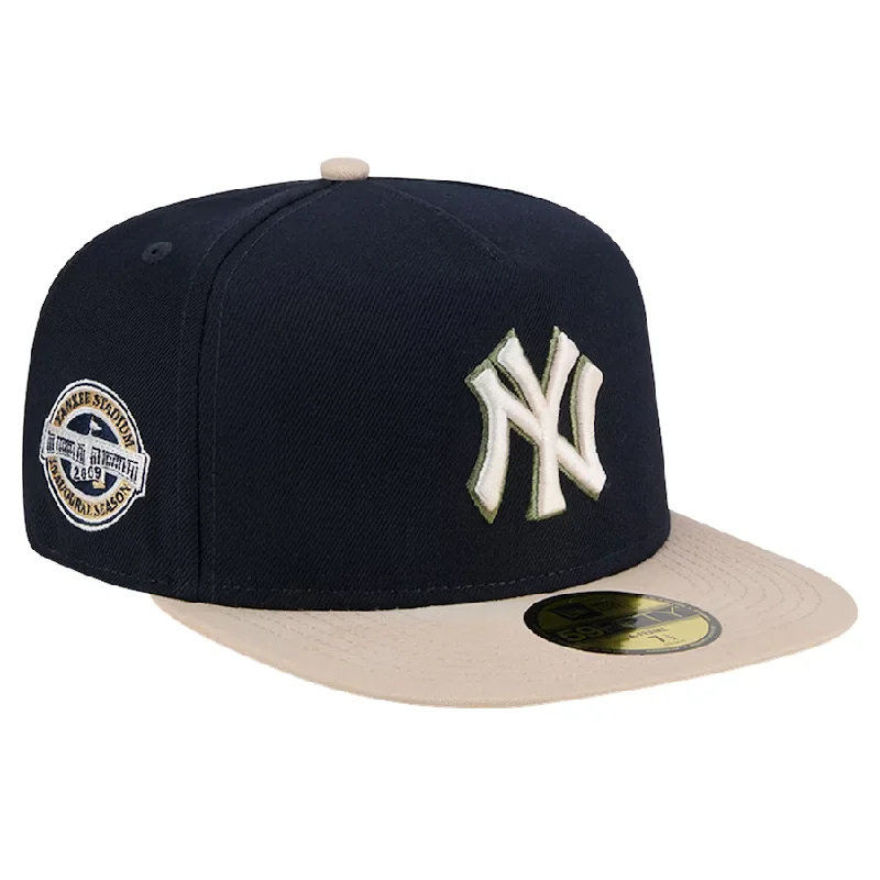 Movie Hat-New Era New York Yankees 2009 Inaugural Season Side Patch Canvas A-Frame 59FIFTY Fitted Hat