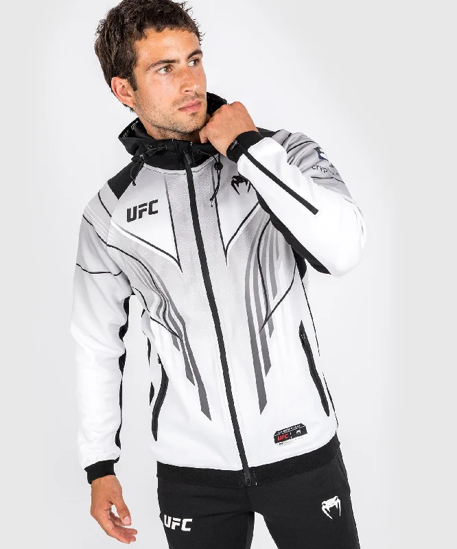 Printed Hoodie-UFC Venum Authentic Fight Night 2.0 Kit by Venum Men's Walkout Hoodie - White