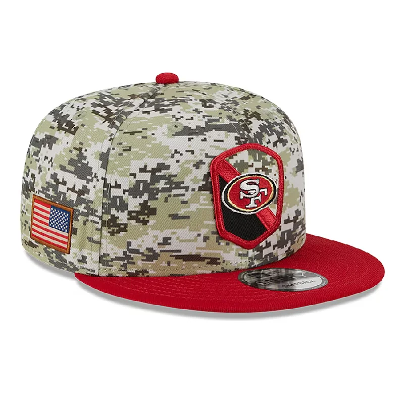 Trapper Hat-New Era San Francisco 49ers Salute to Service 2032 9FIFTY Snapback Hat-