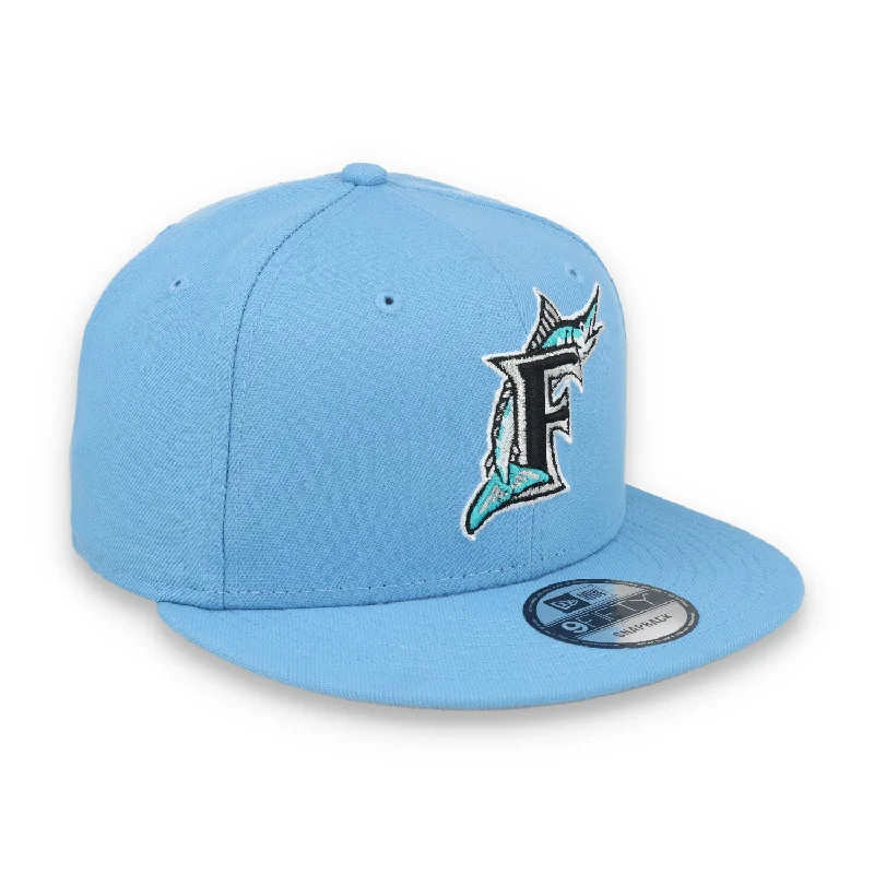 Cozy Hat-New Era Florida Marlins Cooperstown Evergreen 9FIFTY- Sky Blue