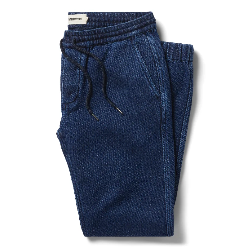 The Apres Pant in Indigo Cross Dye