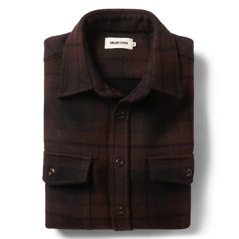 Bomber Jacket-The Maritime Shirt Jacket in Carson Plaid