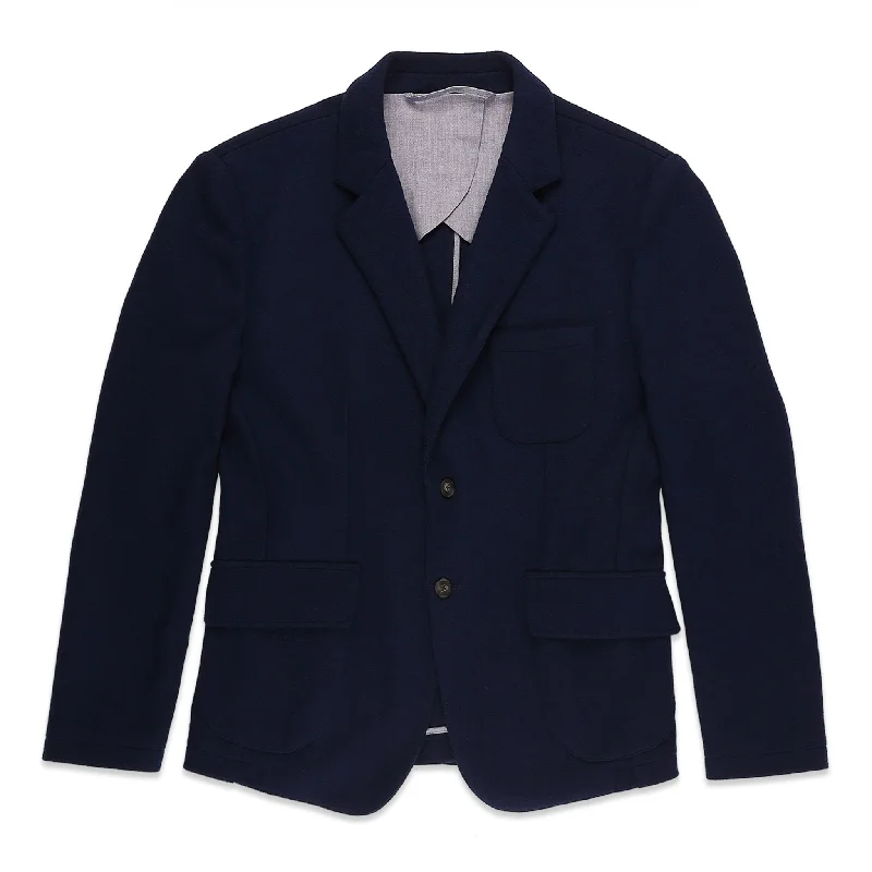 Gaming Jacket-The Telegraph Jacket in Navy Boiled Wool