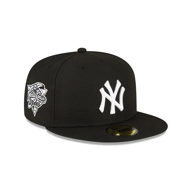 Wolf Hat-NEW ERA NEW YORK YANKEES 1996 WORLD SERIES SIDE PATCH 59FIFTY -BLACK/WHITE