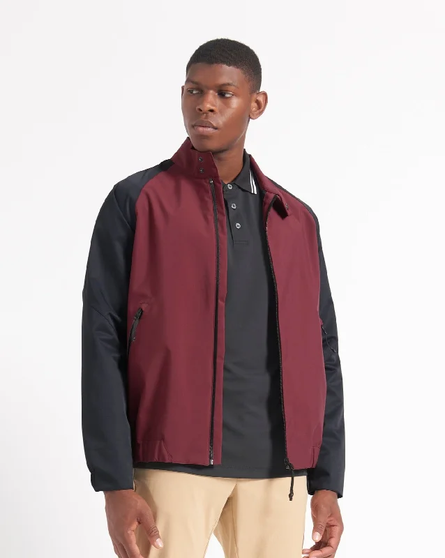 Tactical Jacket-Waterproof Harrington Jacket - Burgundy