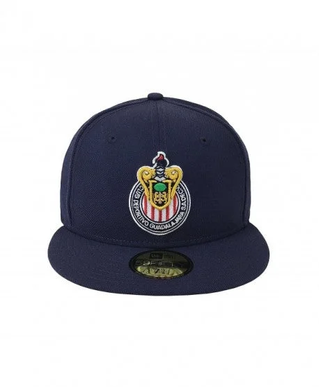 Football Hat-NEW ERA CHIVAS DE GUADALAJARA 59FIFTY FITTED HAT-NAVY