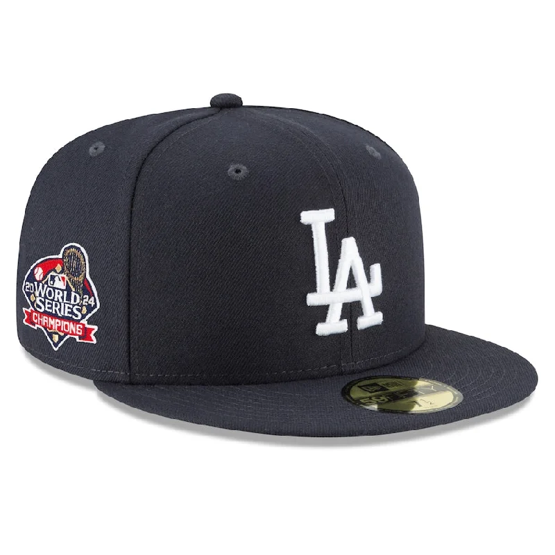 Cozy Hat-New Era Los Angeles Dodgers 2024 World Series Champions 59FIFTY Fitted Hat-Navy