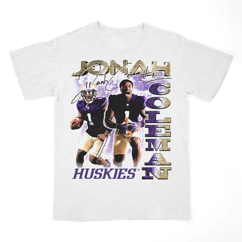 Christmas T-Shirt-EXCLUSIVE RELEASE - Jonah Coleman 90s Retro Tee - White