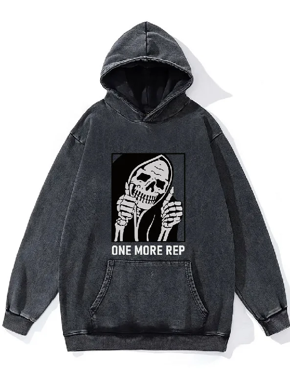 Military Hoodie-One More Rep WASHED GYM HOODIE