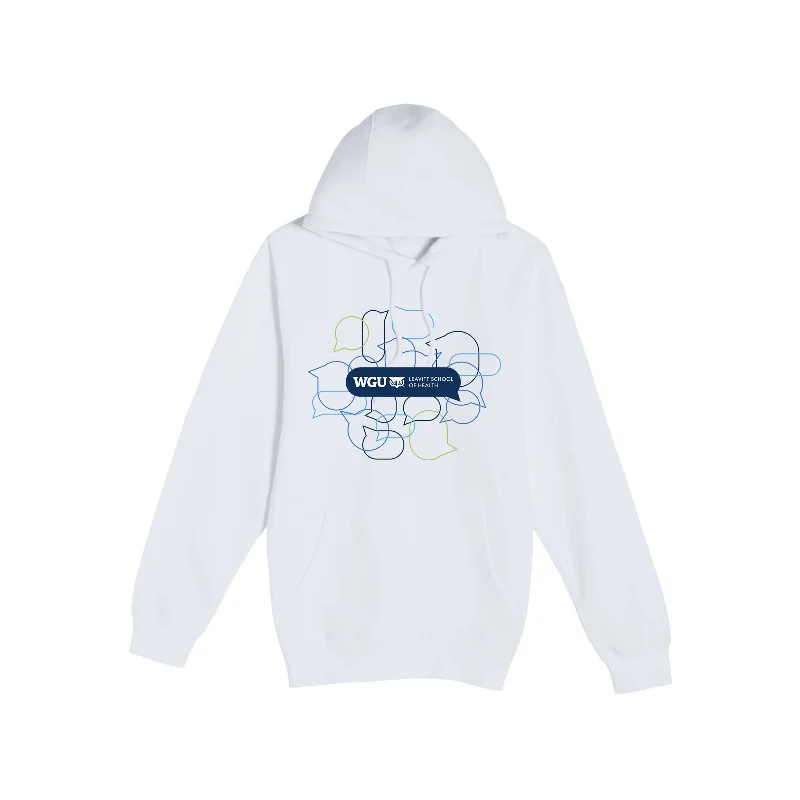 Striped Hoodie-Unisex School of Health Comms Hoodie