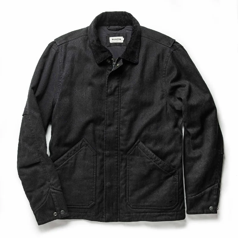 Football Jacket-The Workhorse Jacket in Coal Boss Duck