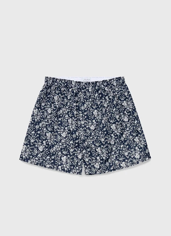 Festival Shorts-Men's Classic Boxer Shorts in Liberty Fabric Summer Bloom