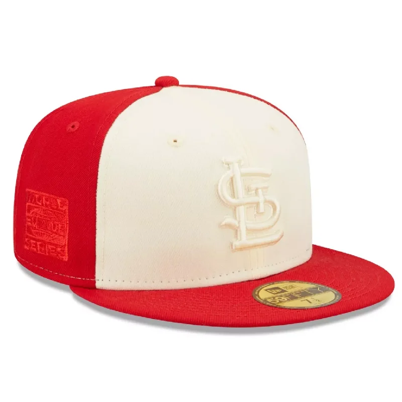 Tie Dye Hat-NEW ERA ST LOUIS CARDINALS 2-TONE 59FIFTY FITTED HAT- RED/CREAM