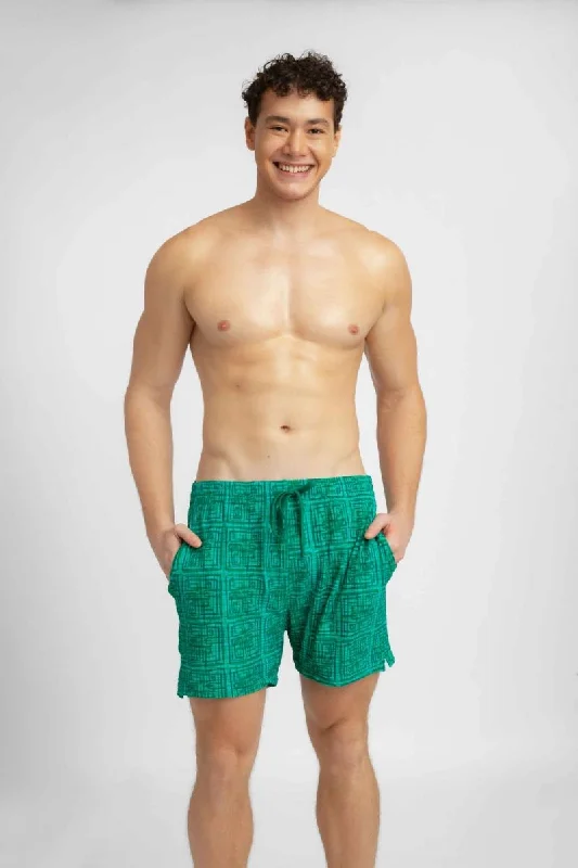 Solid Color Shorts-Men's Swim Shorts / La Palma