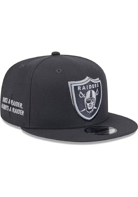 Cuffed Beanie Hat-New Era Las Vegas Raiders 2024 NFL Draft On Stage 9FIFTY Snapback Hat-Grey