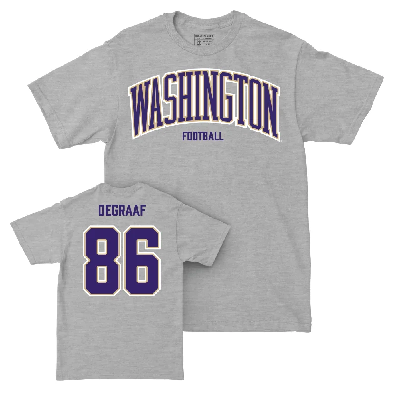 Purple T-Shirt-Football Sport Grey Arch Tee   - Decker DeGraaf