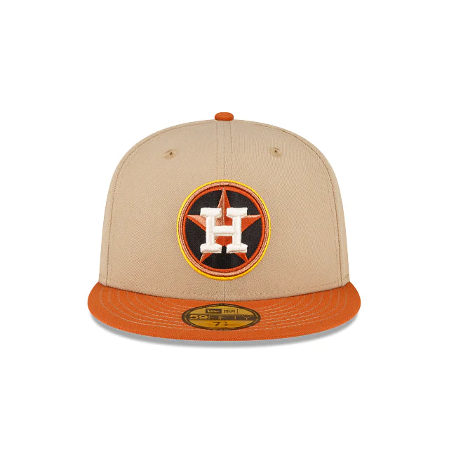 Reflective Hat-New Era Houston Astros 59FIFTY Fitted Hat-Camel