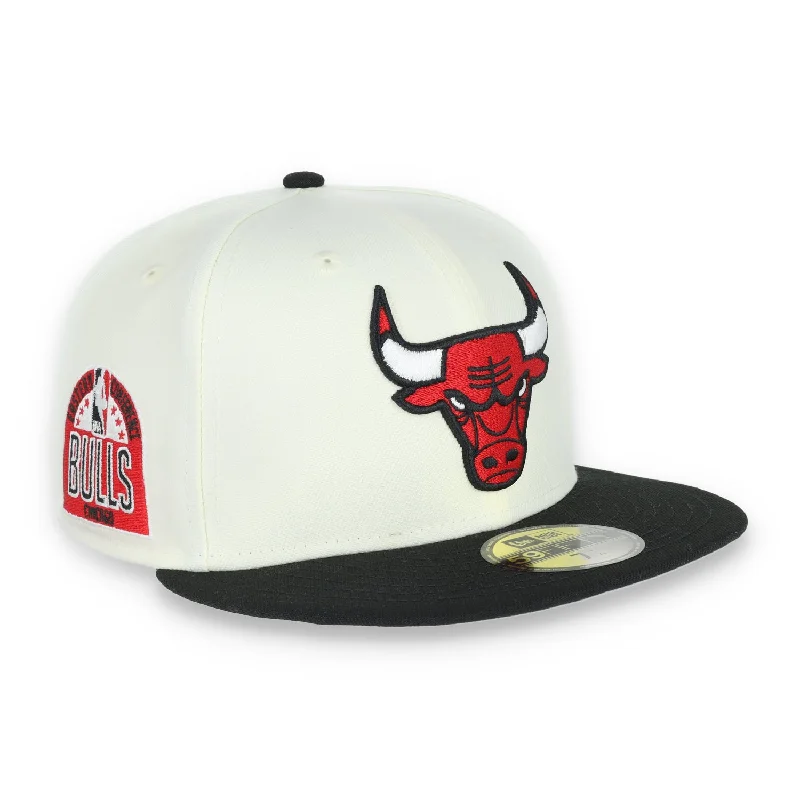 Waterproof Hat-New Era Chicago Bulls Retro E1 59FIFTY Fitted Hat - Cream/Black