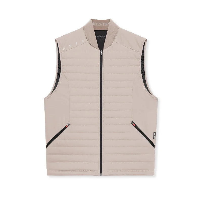 Baseball Jacket-0720. Waterproof Insulated Run Vest  - Chai