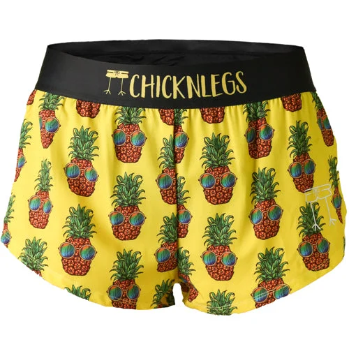 Unique Shorts-Women's Pineapple Express 1.5" Split Shorts