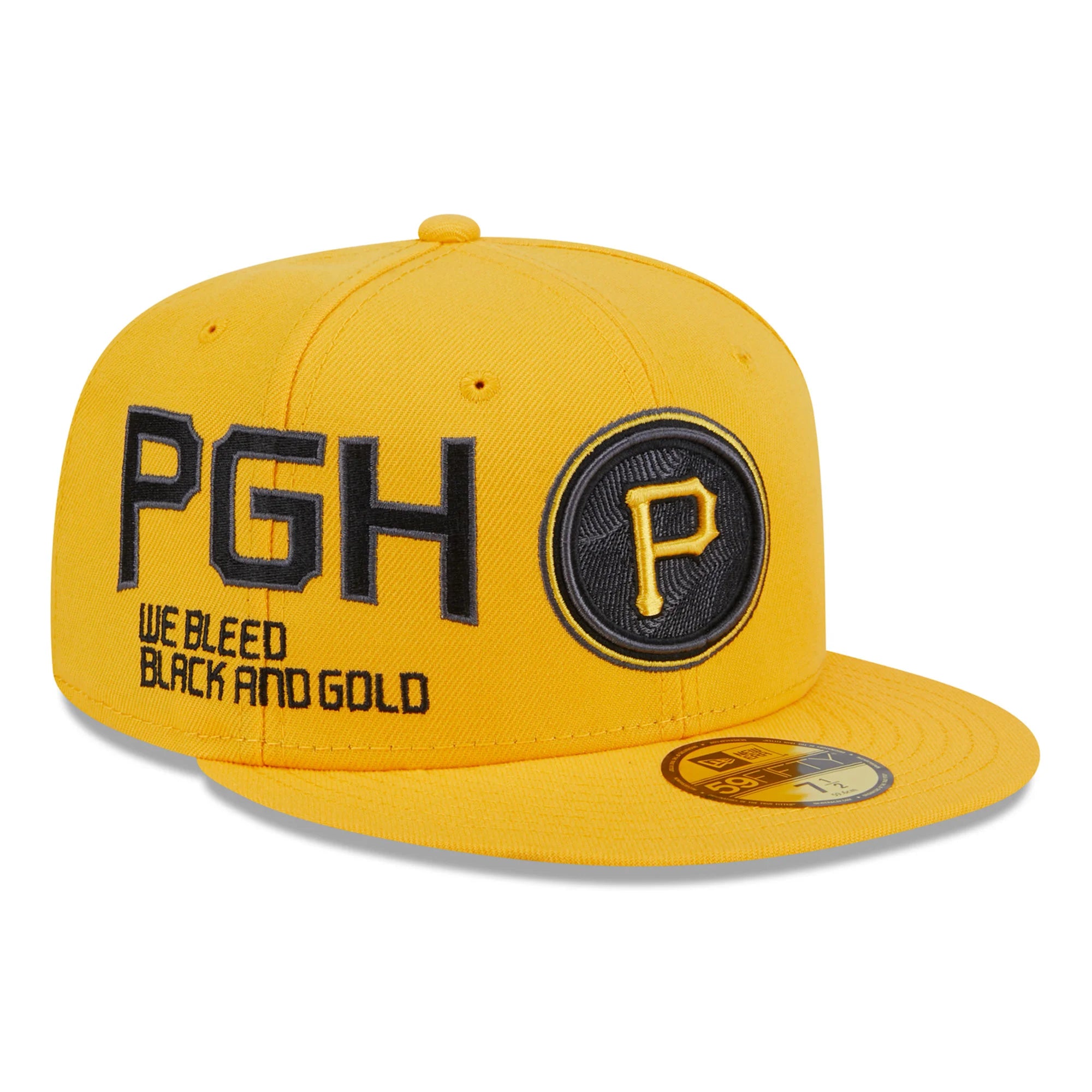 Hiking Hat-New Era Pittsburgh Pirates Icon City Connect 59FIFTY Fitted Hat-Gold/Black