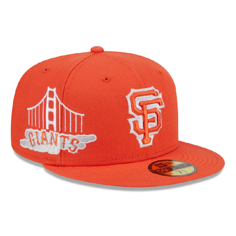 Waterproof Hat-New Era San Francisco Giants Icon City Connect 59FIFTY Fitted Hat - Orange