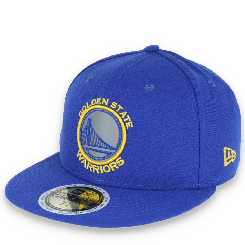 Grunge Hat-GOLDEN STATE WARRIORS REFLECTIVE BASIC 59FIFTY HAT-ROYAL BLUE