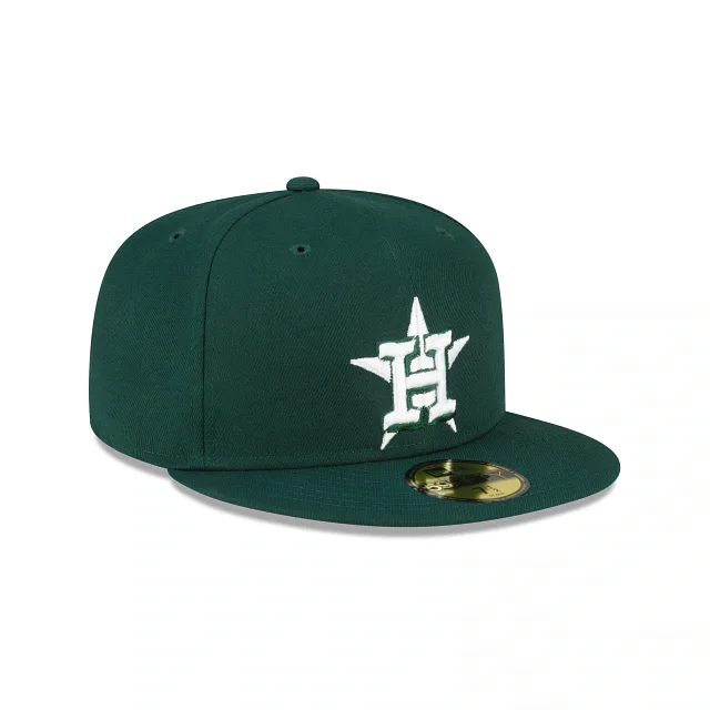 Eagle Hat-New Era Houston Astros 59FIFTY Fitted Hat- Dark Green