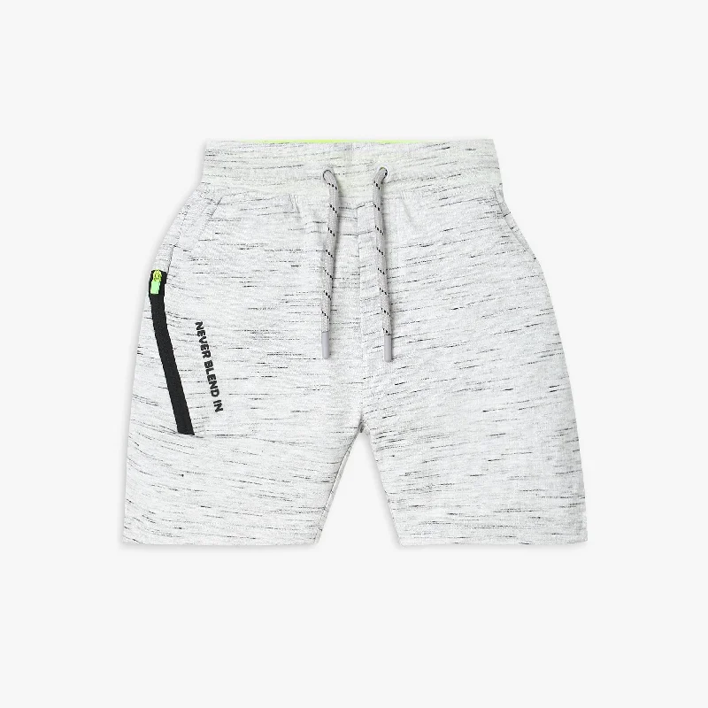 Classic Shorts-Boy's Regular Fit Solid Mid Rise Shorts