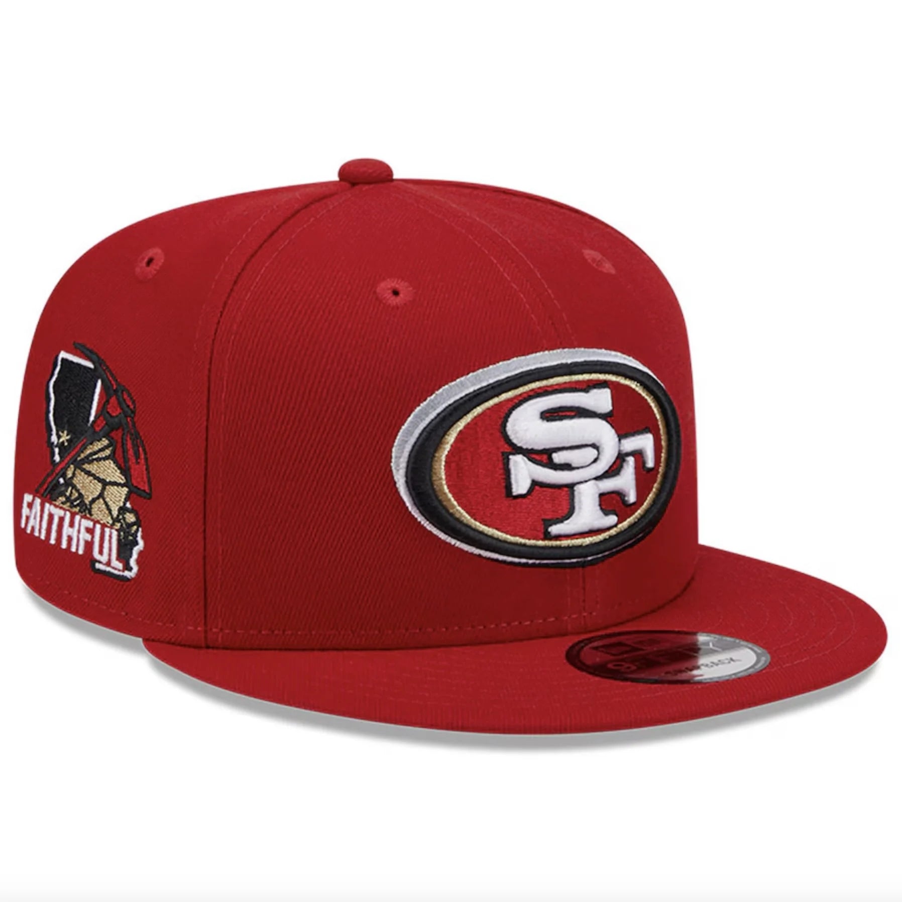 Trapper Hat-New Era San Francisco 49ERS 2024 Draft Team Color 9FIFTY Snapback-Red