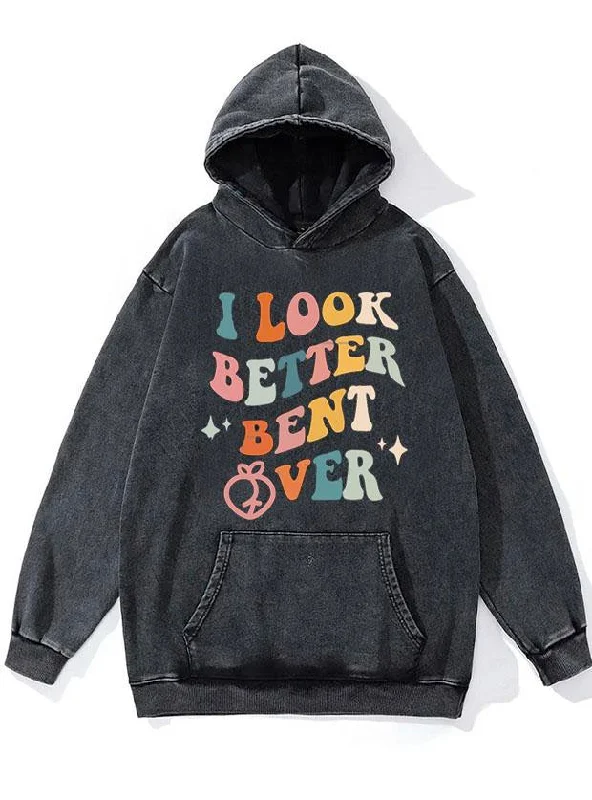 Golf Hoodie-I Look Better Bent Over WASHED GYM HOODIE