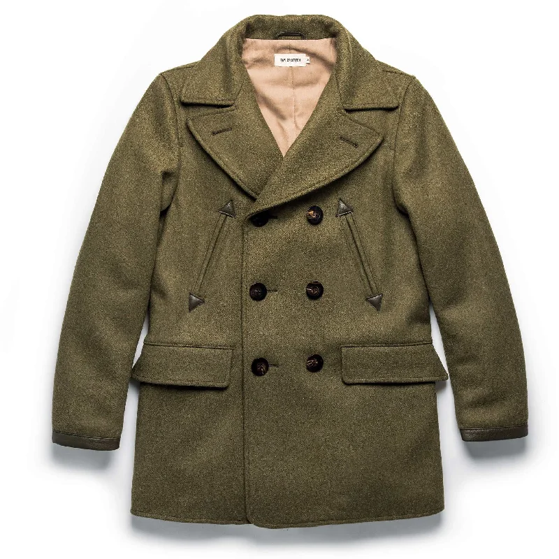 Color Block Jacket-The Mendocino Peacoat in British Army