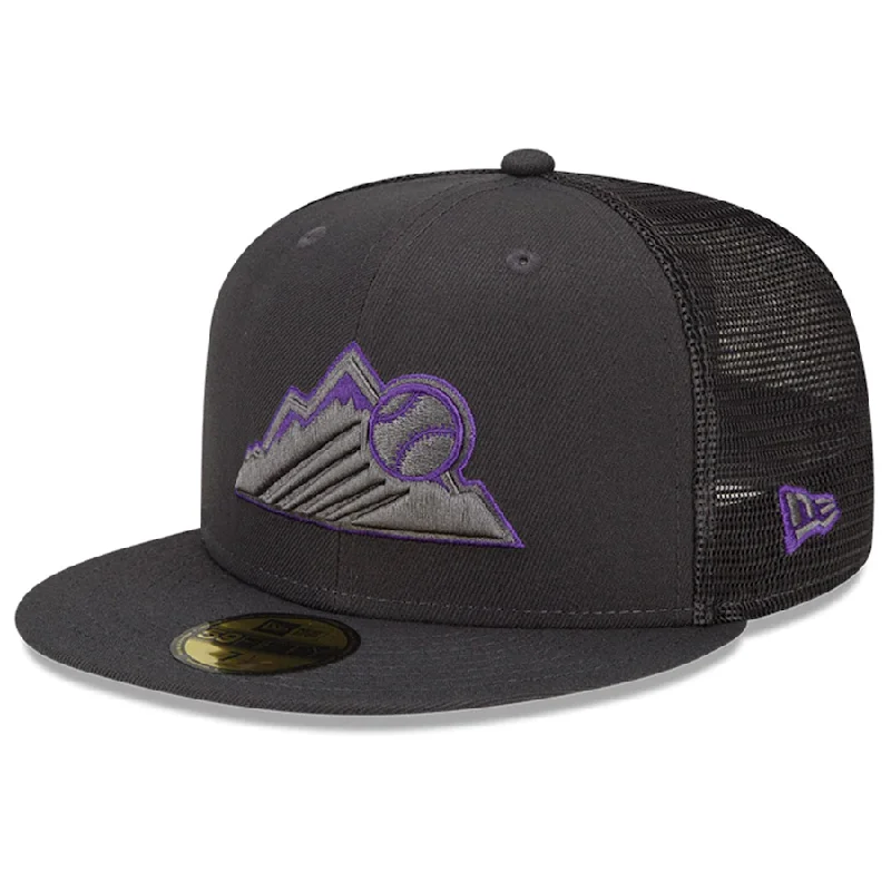 Hunting Hat-New Era Colorado Rockies 2022 Batting Practice 59FIFTY Fitted Hat-Black