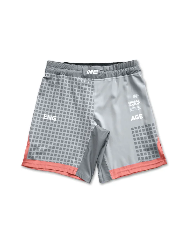 Streetwear Shorts-Grid Tech (Grey) MMA Grappling Shorts